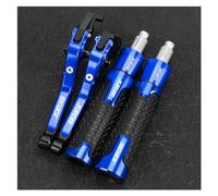 Levier d'embrayage pour YMA XJR1300 XJR 1300 Racer Levier De Poignée Réglable Leviers Frein d'embrayage Guidon Grps Bouchon D'extrémité(Blue4)