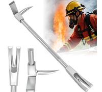 Levier d'entrée forcé avec poignée antidérapante, outil Halligan multifonctionnel pour lutte contre les incendies, sauvetage, démolition, réparation automobile