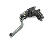 Levier Embrayage Frein Ligne universelle de câble d'embrayage de levier gauche de moto 22mm universel pour Kawasaki Ensemble Poignée Leviers Embrayage(Grey Shorter)
