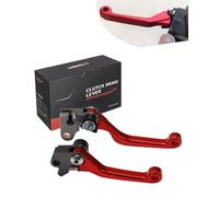 Levier Embrayage Frein Moto,Billet PivotPliable Embrayage LevierFrein Rouge