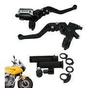 Levier embrayage moto Frein Droit Disque Hydraulique Levier Embrayage | Robuste Poignée universelle aluminium de rechange kit complet pièces pour atelier réparation moto Noir