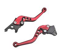 Levier Embrayage Moto,Levier Moto Moto Scooter électrique 1pcs vélo disque de frein Poignée Levers durable Nouveau Leviers(Red)