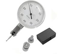Levier en métal pour indicateur à cadran avec plage de 0 à 0,8 mm et résolution de 0,01 mm pour une évaluation mécanique détaillée dans les ateliers d'ingénierie et les lignes de fabrication - Blanc