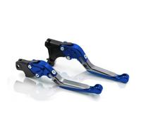 Levier Frein D'embrayage Moto Compatible Avec PCX 125 Pour PCX125 Pour PCX150 Pour PCX 160 Pour PCX 150 Pour PCX160 2010-2024 Leviers D'embrayage Frein Extensibles Pliants Moto(Blue Silver)
