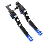 Levier Frein D'embrayage Moto Compatible Avec Trident660 2020 2021 2022 2023 Levier D'embrayage Frein Pliable Et Extensible Aluminium Accessoires Moto(Black Blue)