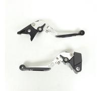 Levier Frein Droit Sifam Pour Moto Kawasaki 800 W Ej 2012 À 2016 Alu Cnc Noir Argent / Paire Neuf