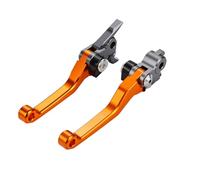 Levier Frein Embrayable Moto Billet Pivot Pliable-Orange