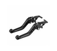 Levier Frein Moto 1 Paire De Leviers De Frein À Double Disque CNC Levier De Frein en Alliage D'aluminium Accessoires De Modification De Scooter De Moto Levier Frein Poignées(Black)