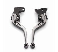 levier frein moto Compatible Avec Yamaha Pour FZ6 Pour 600 2004-2010 Leviers Frein Et D'embrayage Réglables Moto Accessoires Remplacement Et Modification(Gray)