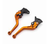 levier frein moto Compatible Avec Yamaha Pour FZ6 Pour 600 2004-2010 Leviers Frein Et D'embrayage Réglables Moto Accessoires Remplacement Et Modification(Orange)