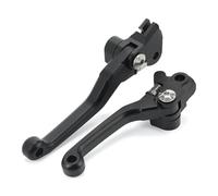 Levier Frein Moto Pour KX 65 85 100 112 125 250 2000-2021 2022 2023 2024 poignées de moto levier d'embrayage de frein pivotant D'embrayage Frein Moto(Noir)