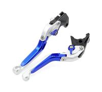 Levier Frein Moto Pour SUZUKI pour GSXR pour GSX-R 600/750/1000 leviers d'embrayage de frein de moto pliants extensibles réglables D'embrayage Frein Moto(Black Blue)