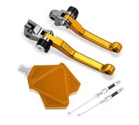 Levier Frein Moto Pour YZ450F YZ 450 F 2020 2021 2022 Levier D'embrayage Cascade De Motocross Système De Câble À Traction Facile Leviers D'embrayage De Frein(A set yellow)