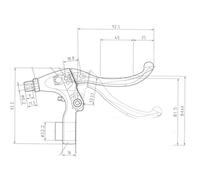 Levier frein v-brake tektro cl 331 ts