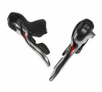 Levier-manette route microshift 10v. triple alu argent (paire) compatible shiman