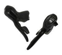 Paire de levier-manette route triple alu compatible shimano Microshift Noir