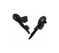 Levier-manette route microshift 8v. triple alu noir (paire) compatible shimano