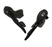 Levier-manette route triple alu Microshift - noir - 8 vitesses
