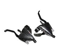 LEVIER-MANETTE VTT P2R 3x7V. NOIR ALU AZERA POUR FREIN V-BRAKE COMPATIBLE