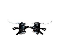 SunRace Levier-manette VTT STM406 R7/L3 avec shifter compatible V-Brake Noir 7s
