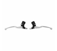 Levier-poignee de frein cyclo alu long m77 noir-poli (paire)