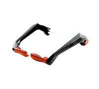 Levier Protection D'Embrayage Moto 7/8 "protecteurs de guidon universels for moto Scooter vélos montagne levier frein Modification garde garde-main en aluminium(Red)