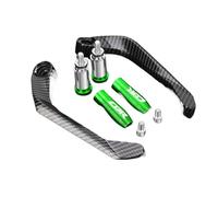 Levier Protection D'Embrayage Moto Levier d'embrayage de frein guidon moto, protège-mains(Green With logo)