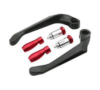 Levier Protection D'Embrayage Moto Protecteur universel de main poignée Motocross, protection universelle frein et d'embrayage moto for poignées guidon 7/8 pouces(Red)
