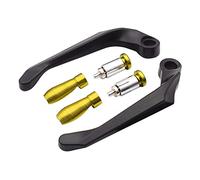 Levier Protection D'Embrayage Moto Protecteur universel de main poignée Motocross, protection universelle frein et d'embrayage moto for poignées guidon 7/8 pouces(Gold)