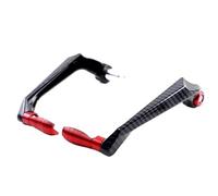 Levier Protection D'Embrayage Moto Protecteurs de guidon universels avec gravure 3D, 7/8 pouces, for moto, Scooter, vélos montagne, levier frein(Red)
