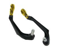 Levier Protection D'Embrayage Moto Une paire bon universel 7/8 pouces 22mm guidon protecteur frein embrayage Protection moto levier garde CNC aluminium(Gold)