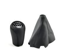 Levier Vitesse Couvert Pommeau pour Mazda 3 BK BL 5 CR CW 6 II GH CX-7 ER MX-5 NC III 23 MT Levier de Vitesse en Cuir 5/6 Vitesses pommeau de Levier de Vitesse Pommeau De Levier(6 Speed-Black)