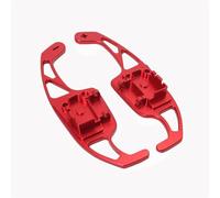 Levier Vitesses À Palettes Voiture Compatible Avec VW Pour Pour Jetta Pour CC Pour Scirocco Pour Polo Pour Passat B6 B7 Palette Changement Vitesse Arrière Pour Volant Palette de vitesse Kit(Red)