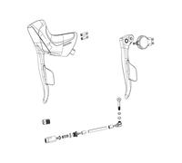 Sram Dual Command Apex Etap Axs Disc Right Brake Lever With Electronic Shifter Argenté Black / Grey