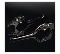 Leviers de frein à main Levier de frein et d'embrayage réglable en aluminium 3D Convient pour Hyosung GT125 Comet housse de poignée de frein(Long gray)