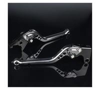 Leviers de frein à main Levier de frein et d'embrayage réglable en aluminium 3D Convient pour Hyosung GT125 Comet housse de poignée de frein(Long orange)