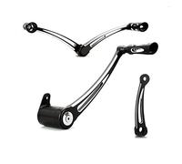 Leviers de frein arrière noirs pour Harley Softail Fat Boy FLSTF Shift Peg Heritage Deluxe Slim Heel Toe Shift Leviers 2000-2017