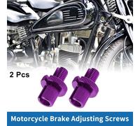Leviers De Frein De Moto Vis De Réglage Du Barillet M10 Vis De Réglage De Frein De Moto Violet 2 Pièces