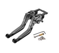 Leviers de frein de stationnement et d'embrayage pliables pour moto X 125/150/200, avec butée de verrouillage de stationnement Levier de Frein Moto(Titanium-Black)
