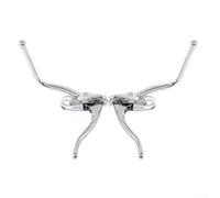 Leviers de frein doubles en alliage d'aluminium de 22,2 mm pour guidon de course et pour le contrôle des loisirs, finition argentée pour un arrêt précis de la puissance sur les barres de chute