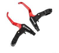 Leviers de frein en alliage d'aluminium, design ergonomique pour systèmes de freins en V et à disque, 22,3 mm pour VTT et vélos de route (rouge)
