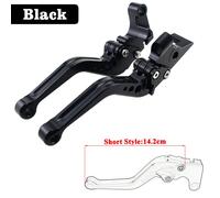 Leviers De Frein Et D'embrayage Cnc Réglables,Longs/Courts,Pour Moto Yamaha Fzs 600 Fzsfemale Fazer 1998-2003 - Type Short Black