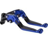Leviers De Frein Et D'embrayage Court Long Pour Yamaha YZF R1 99-01 Leviers De Frein De Motos Réglables En Alliage D'aluminium Tête Bleue Poignée Noire