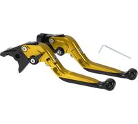Leviers De Frein Et D'Embrayage Courts Et Longs Pour Yamaha Yzf R1 2002-2003 Levier De Frein De Moto Réglable En Alliage D'Aluminium Tonalité Dorée Poignée Noire