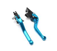 Leviers De Frein Et D'embrayage Courts/longs Pour KAWASAKI Pour NINJA ZX1400 ZX14R ZX-14 ZX-14R ZZR1400 GTR1400 Pour CONCOURS 14 Accessoires Moto(Short sky blue)