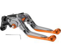 Leviers De Frein Et D'embrayage Courts Longs Pour Yamaha MT-07 14-22 6 Positions Réglables Poignée De Frein Moto Alliage D'aluminium Poignée Titanium Extrémité Orange