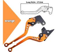 Leviers De Frein Et D'embrayage Courts Pour Moto,Pour Honda Cbr929rr Cbr 929rr Cbr 929 Rr 2000 2001 - Type Long Orange