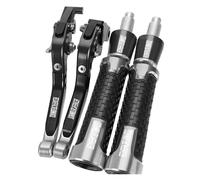 Leviers De Frein Et D'embrayage Extensibles Et Réglables Pour Moto Pour DUCATI SCRAMBLER CAFE RACER 2019 2020, Poignées De Guidon 7/8" 22 Mm(Silver)