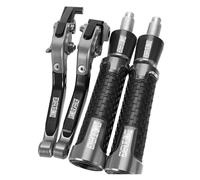 Leviers De Frein Et D'embrayage Extensibles Et Réglables Pour Moto Pour DUCATI SCRAMBLER CAFE RACER 2019 2020, Poignées De Guidon 7/8" 22 Mm(Grey)