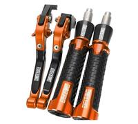 Leviers De Frein Et D'embrayage Extensibles Et Réglables Pour Moto Pour DUCATI SCRAMBLER CAFE RACER 2019 2020, Poignées De Guidon 7/8" 22 Mm(Orange)